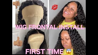 First Time Installing A T-Part Wig Frontal | Beauty Lueen Hair | Fixing Bleach Knots
