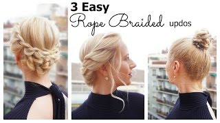 3 Easy Rope Braided Updos For Short & Medium Hair | Hairs Affairs