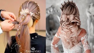 Romantic Wedding Hairstyles Tutorials | New Party & Wedding Hair Transformation Ideas 2021