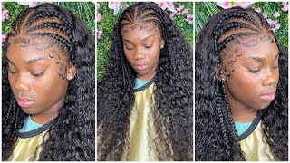 Melted Hd Lace Curly Wig Install| Front Braided Style|  Beautifulhustler Products X Alipearl Hair