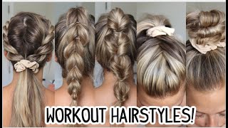 Easy Gym/Workout Hairstyles! Short, Medium,  & Long Hairstyles!