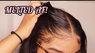 How To Re Install Frontal Wigs For Beginners! | Very Detailed | Melt Transparent Lace