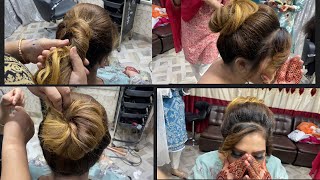 Most Beautiful Hairstyle For Wedding Or Party | Easy Hairstyles | Bun Hairstyle With Trick