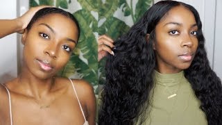 $130 Super Affordable 24" Water Wave Hair (Installing Closure Wig) | Mscoco Hair