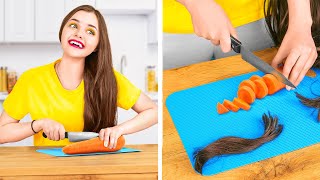 Crazy Long, Short And Curly Hair Problems || Funny Girly Everyday Situations By 123 Go! Series