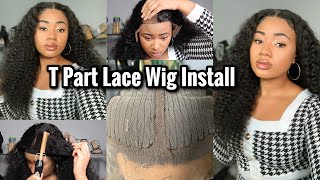 No More Frontals?? | Detailed T Part Wig Install | Jerry Curl | Mslynn Hair Review Wig