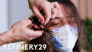 I Got Curly Bangs For The First Time | Hair Me Out | Refinery29