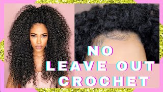 No Leave Out Curly Crochet Wig W/ Freetress Pearl Curl & Viva Curl | Jasmine Defined