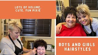Short Pixie Haircut For Older Women - How To Get Lift By Radona