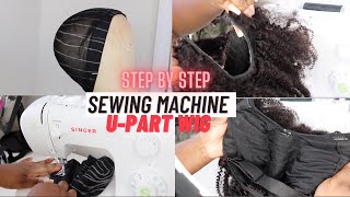 How To: Make U-Part Wig On Sewing Machine | Step By Step