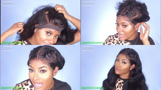 The Truth! Unboxing + Installing 360 Lace Fake Scalp Wig || No Bleaching Needed Ft Dola Hair