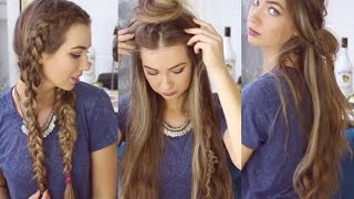 3 Quick And Easy Boho Hairstyles // Cute Heatless Hairstyles