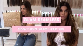 Siggy Flicker Wears U Part Wig By Glam Seamless - 2019 Lux Hair Extensions