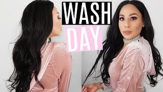 My Wash Day Hair Routine For A Sew In Weave