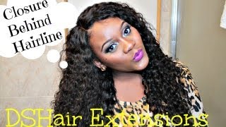 How To Wear A Lace Closure Behind The Hairline Dshairextensions
