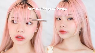 How To Cut Bangs At Home In 5 Minutes #Stayhome ❤️