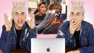Hairdresser Reacts To Jenna Marbles Giving Herself Hair Extensions! | Bradmondo