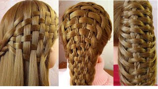 Awesome Basket Weave Braids Hairstyles | Hairstyle For School & College Girls | Coiffures Simples