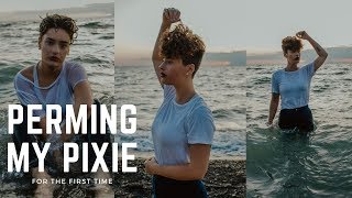 Perming My Pixie Cut! / (Was It A Good Idea?)