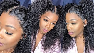 Yess! Meltdown! Easy Flawless Install Affordable Pre-Plucked Curly 360 Wig, Save 35% Off Omgqueen