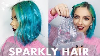 Diy Sparkly Glitter Tinsel Hair