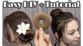 Diy Hair Donut And Bun Tutorials | New Sock Bun Tutorial | Easy Hairstyles For Medium + Long Hair