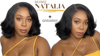 Bobbi Boss Synthetic 13X7 Glueless Hd Lace Frontal Wig - Mlf602 Natalia +Giveaway --/Wigtypes.Com