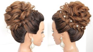 Curly Hairstyles. Easy Hairstyles. Bridal Hairstyle. [Hair Inspiration]