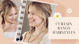 9 Hairstyles For Curtain Bangs - Kayley Melissa