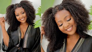 The Best Natural Kinky Curly Closure Wig! | Curls Curls