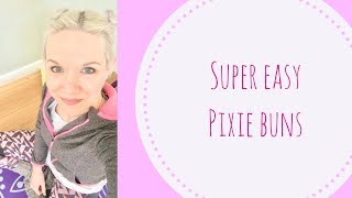 Pixie Hair Style Ideas Mini Buns Hair Tutorial Cancerwithasmile
