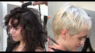 Long Layered Haircut & Long Curly Hairstyles - Very Short Pixie Cut