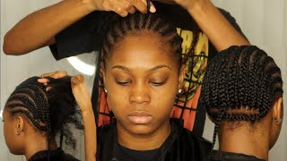 Braid Pattern For Frontal Sewins & Wig Installs Very Flat | Beginner Friendly (Only 1 Ending Braid)