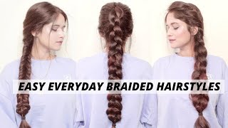3 New Everyday Braided Hairstyles, Summer Hairstyles For Office, College, School | Anukriti Lamaniya