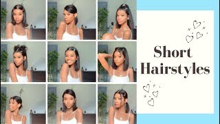 12 Easy Short Hairstyles! ✨