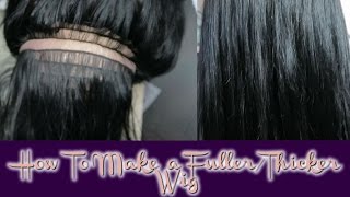 Quick Way To  Make A Wig Thicker/Fuller Or Add Color To Your Wig