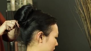 How To Put Your Hair In An Audrey Hepburn Bun : Updos & Hair Styling