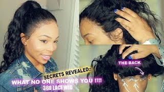 How To: Install A 360 Lace  Wig  + With Back Application / No Band, No Gel | Msbuy Hair