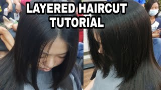 Advanced Layered Haircut Tutorial | Haircut Tagalog Tutorial | Chading