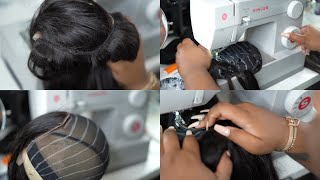 No Hand Sewing Updated Sewing Machine Closure Wig Tutorial