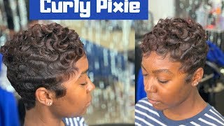 Curly Pixie | How To Curl Short Hair