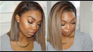 Chrissybales ||Wig Transformation:How To Dye Your Wig Blonde, No To Orange/Brassy Hair.Blunt Cut Bob