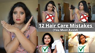 12 Hair Care Mistakes You Must Avoid To Stop Hair Loss And Hair Breakage/Hair Care Mistakes