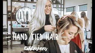Installing + Blending Hand Tied Hair Extensions