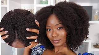 Multi-Textured Invisible U-Part Wig | No Leave-Out Or Blending | Hergivenhair Kinky Coily Texture