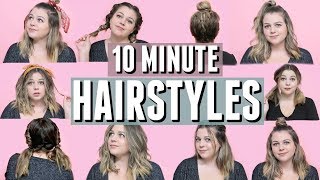 10 (Mostly) Heatless Hairstyles You Can Do In 10 Minutes Or Less!