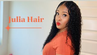Curly U-Part Wig Unboxing And Install | Julia Hair