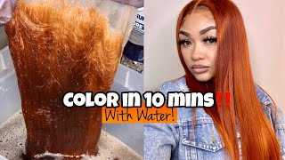 Easy Ginger Color In 10 Mins| Watercolor Method| Tinashe Hair| Shataribaee