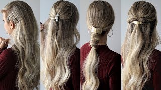 How To: Easy Hairstyles With Hair Clips  Medium Hair Hairstyles