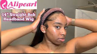 14” Bob Headband Wig From Alipearl Hair....So Easy & Natural Looking!!!